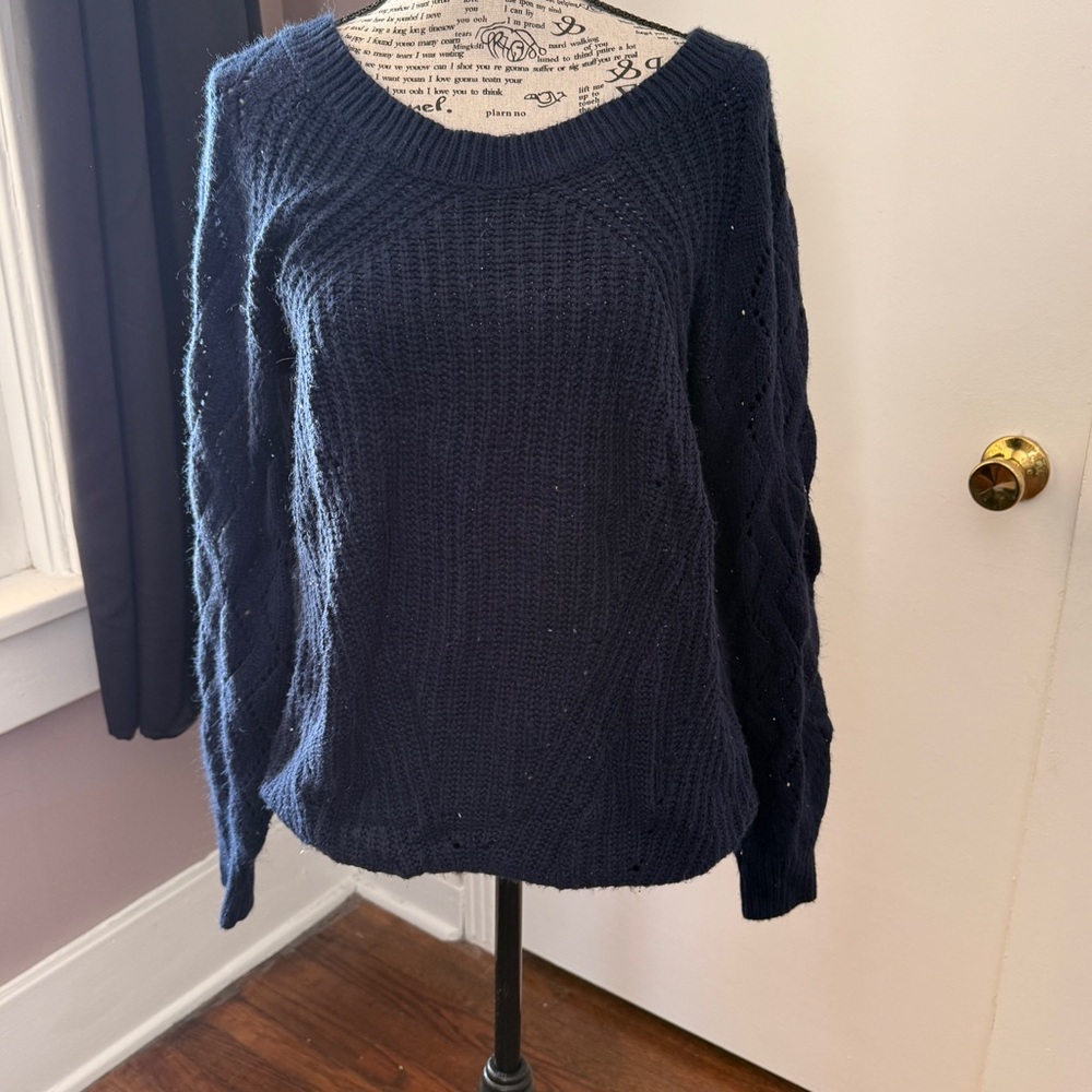 Amazon Navy Crew Neck Sweater